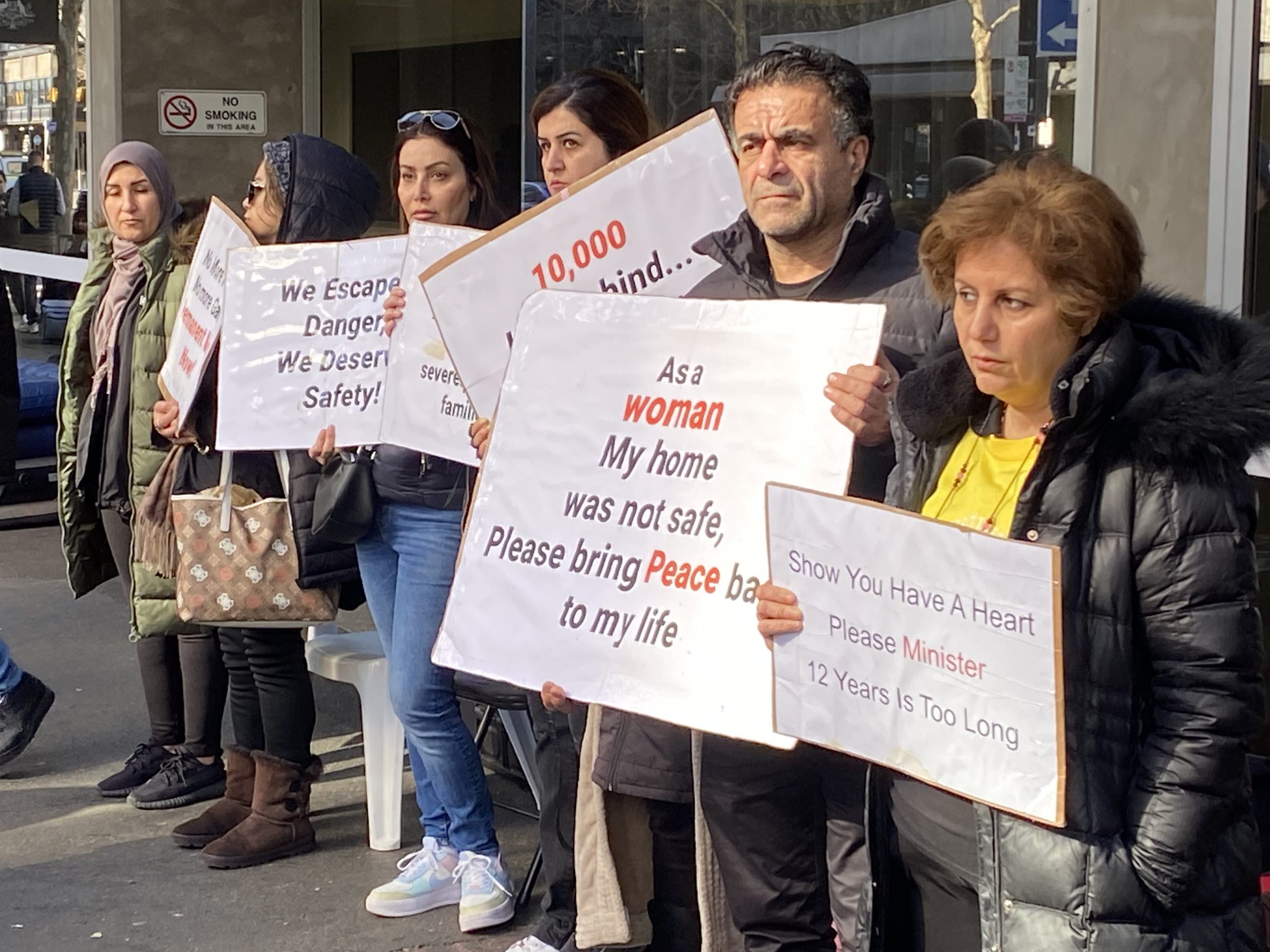 Solidarity with the refugee 24/7 protest